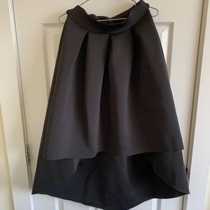 High Low Black Skirt